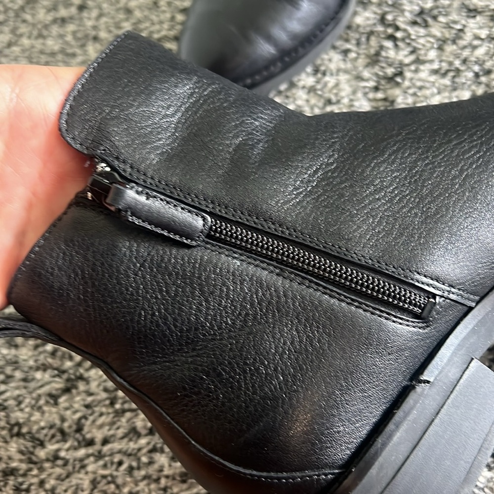 Cole Haan Black Leather Ankle Boots - Picture 6 of 10
